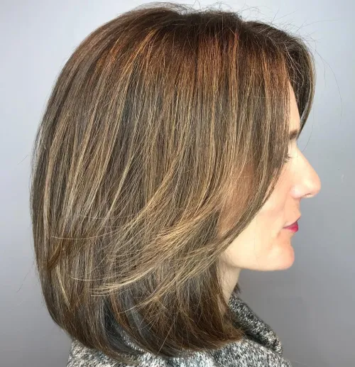 80 Stunning Medium-Length Hairstyles for Thick Hair 5 Long Bob With Side Bangs