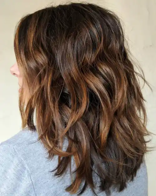 80 Stunning Medium-Length Hairstyles for Thick Hair 30 Layered Shoulder-Length Hairstyle