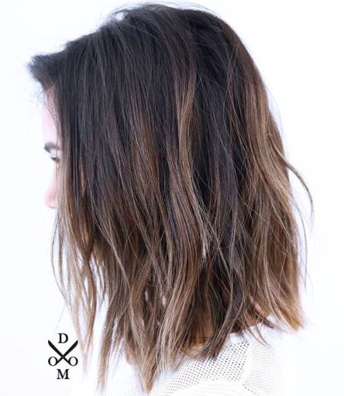 80 Stunning Medium-Length Hairstyles for Thick Hair 49 Shaggy Straight Cut Lob