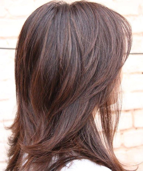 80 Stunning Medium-Length Hairstyles for Thick Hair 26 Layered Haircut For Thick Hair