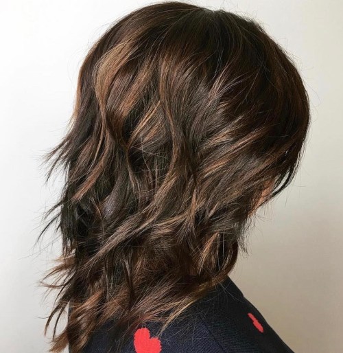 80 Stunning Medium-Length Hairstyles for Thick Hair 61 Longer Brunette Shag
