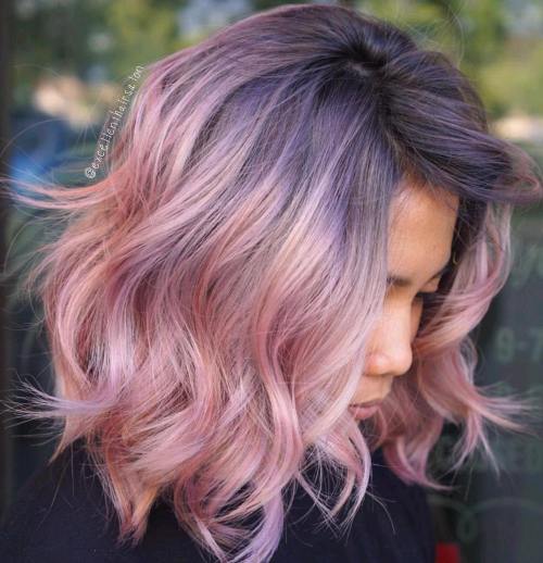 80 Stunning Medium-Length Hairstyles for Thick Hair 70 Pastel Pink Bob For Thick Hair