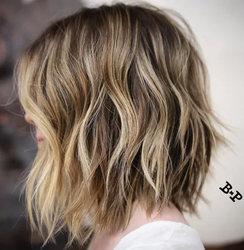 80 Stunning Medium-Length Hairstyles for Thick Hair 59 Bronde Choppy Bob