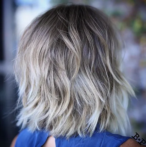 80 Stunning Medium-Length Hairstyles for Thick Hair 58 Ash Blonde Shaggy Lob