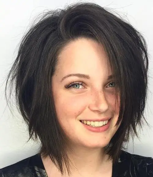 80 Stunning Medium-Length Hairstyles for Thick Hair 78 Choppy Bob Haircut