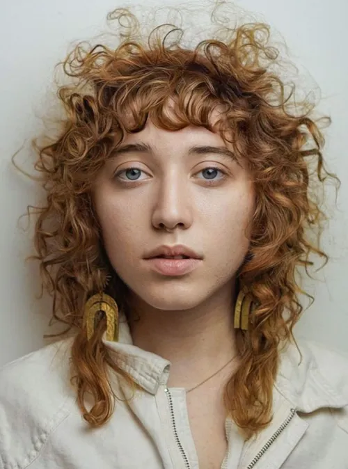 Curly Layered Shag