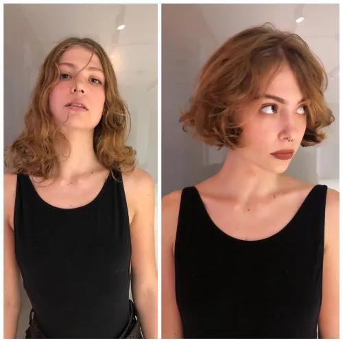 Short Bob with Long Bangs