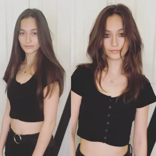 Long Razored Layers for Straight Hair