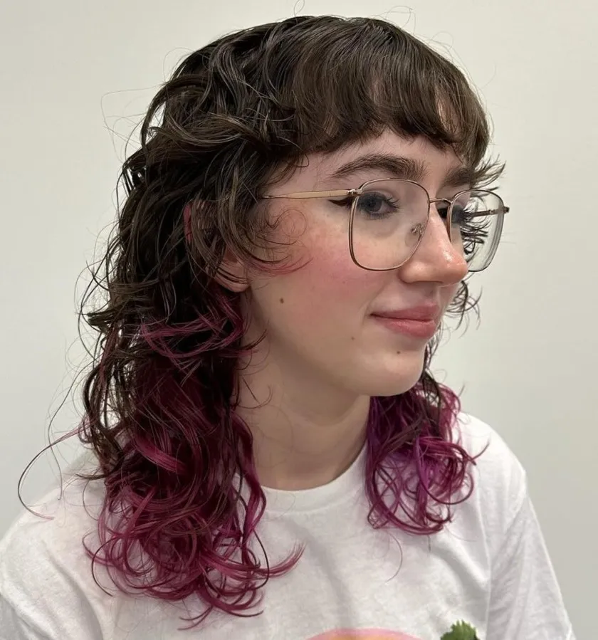 Curly Alt Mullet Hairstyle