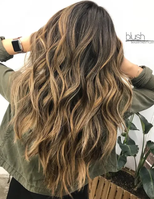 Long Wavy Haircut For Thick Hair