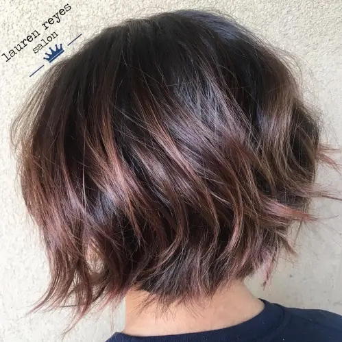 Textured Chin-Length Bob