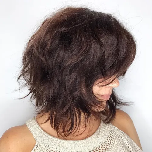 Shag Bob Haircut For Thick Hair