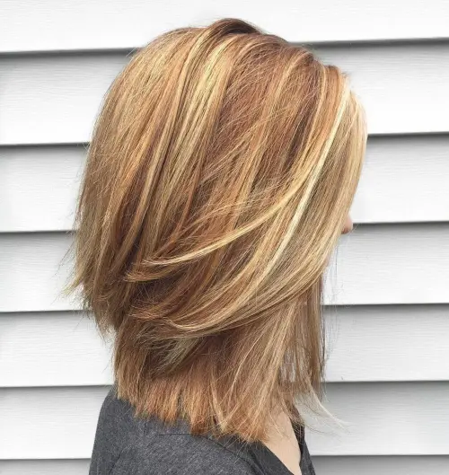 Layered Mid-Length Cut For Thick Hair