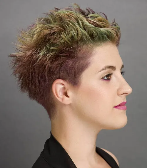 50 Bold Undercut Hairstyles for Women to Make an Impact 37 pastel dyed messy pixie