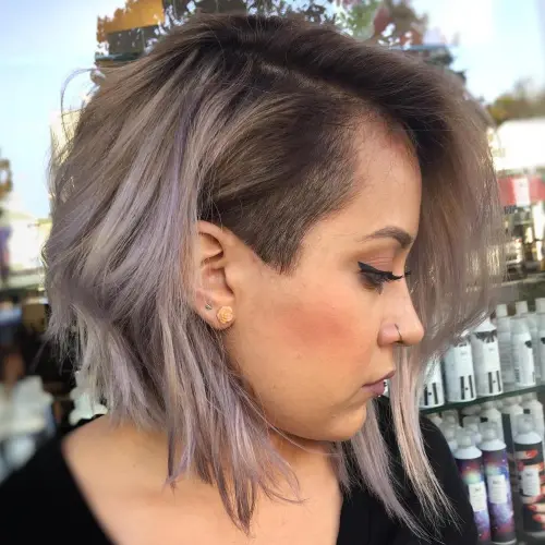 50 Bold Undercut Hairstyles for Women to Make an Impact 21 Long Bob With Temple Undercut