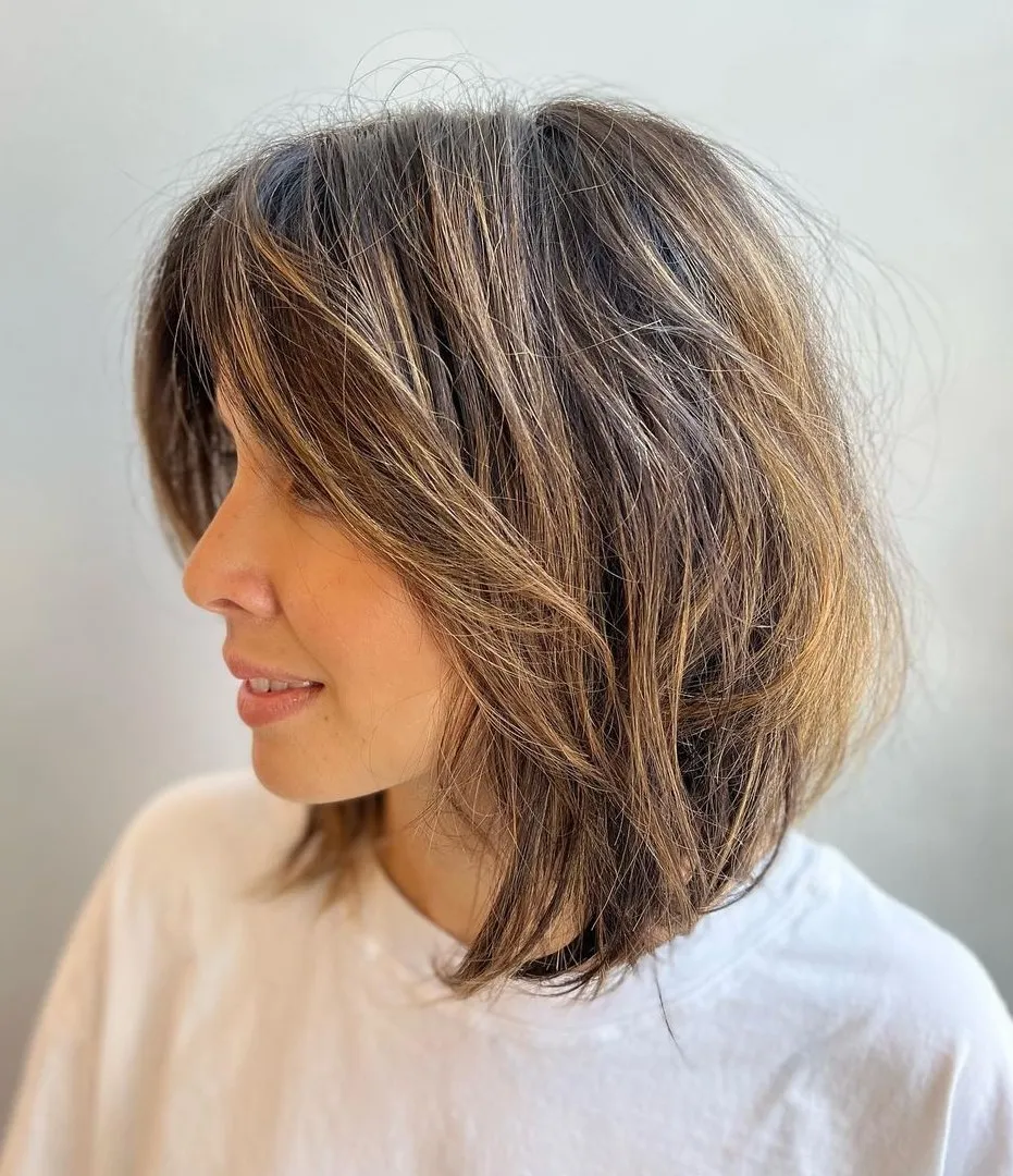 Delicately Layered Short Shaggy Cut