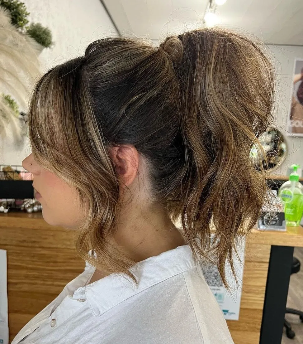 Medium Messy High Ponytail