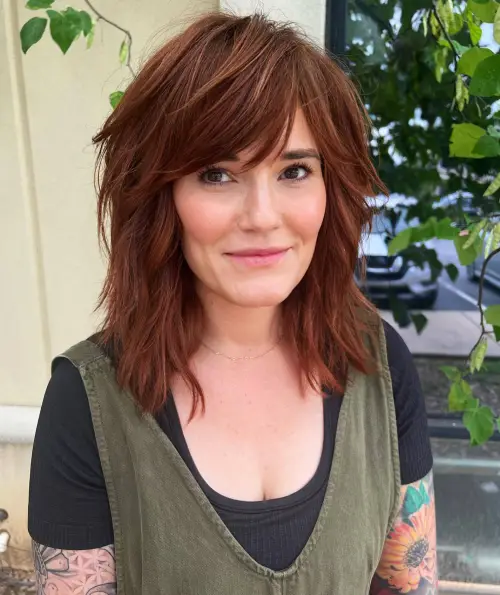 60 Essential Shag Hairstyles for Every Hair Type and Length 11 Over 40 Modern Shoulder-Length Shag
