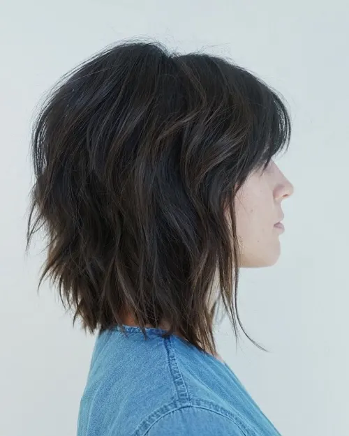 60 Essential Shag Hairstyles for Every Hair Type and Length 34 Brunette Short Shag Haircut With Bangs