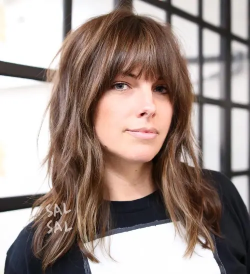 60 Essential Shag Hairstyles for Every Hair Type and Length 26 Messy Medium Hairstyle With Bangs