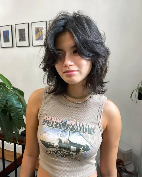 60 Essential Shag Hairstyles for Every Hair Type and Length 50 Modern Shattered Wavy Midi Shag