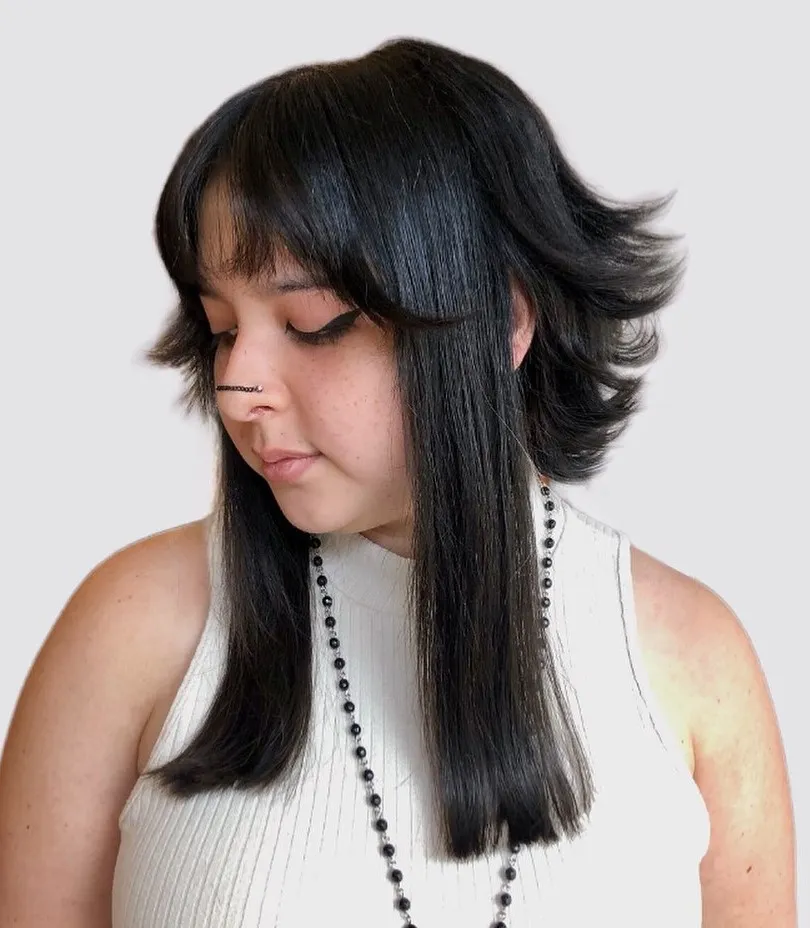 Flipped Bob with Longer Sleek Front Section