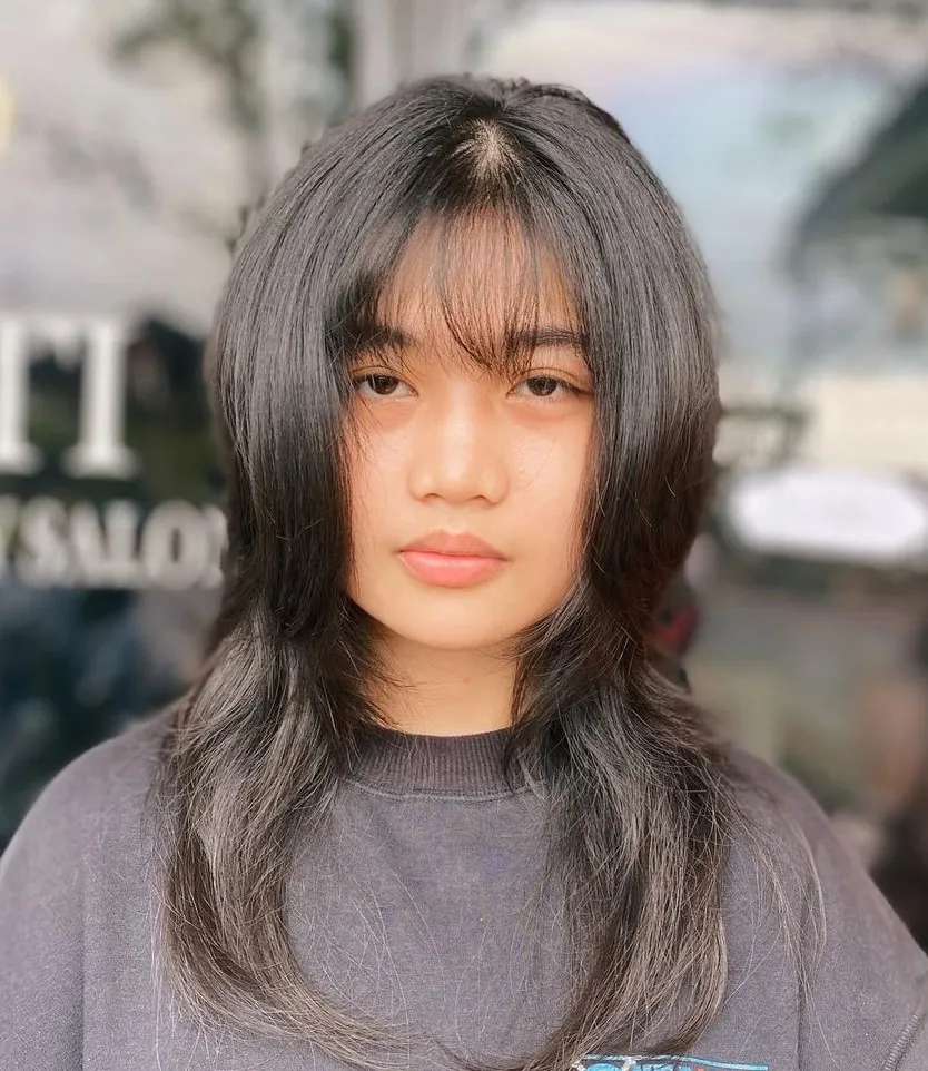 Layered Octopus Cut with Wispy Bangs