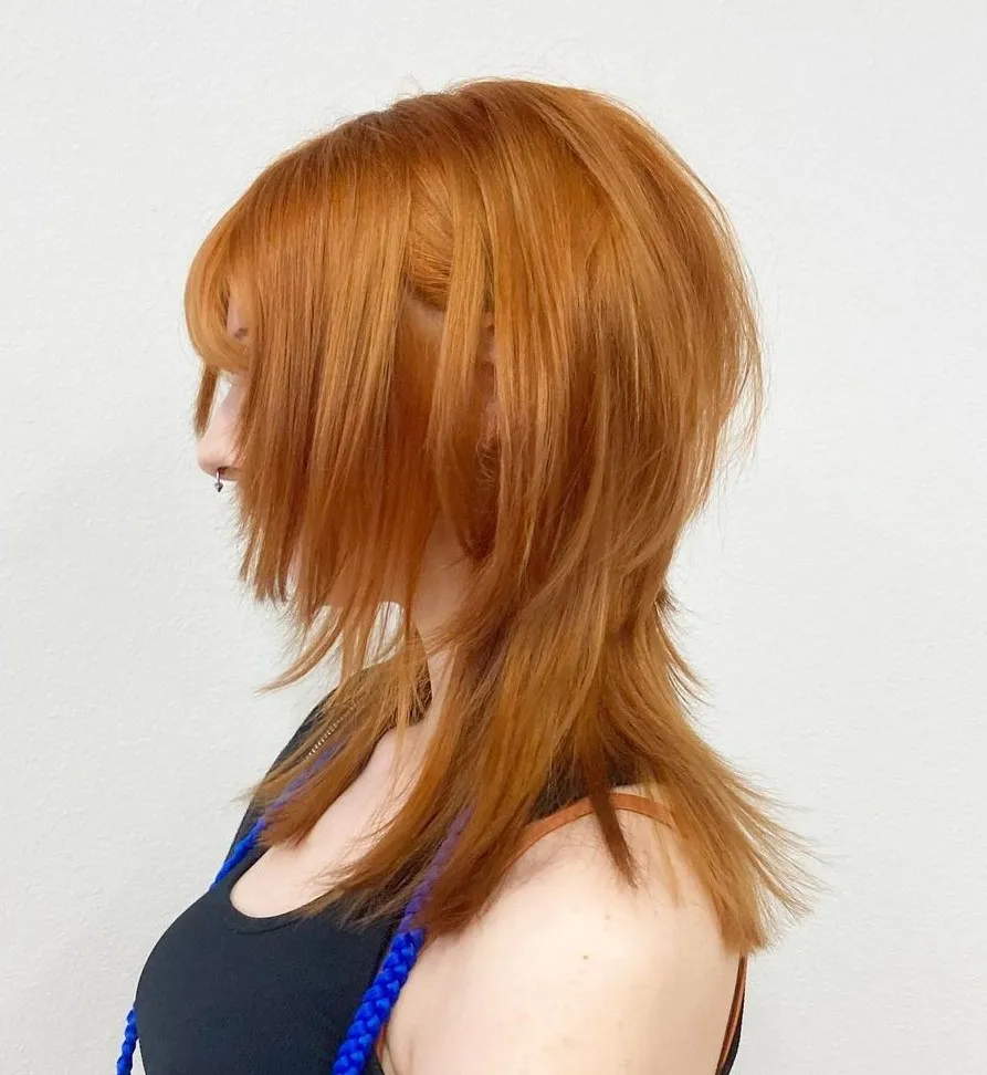 Captivating Golden Copper Octopus Haircut