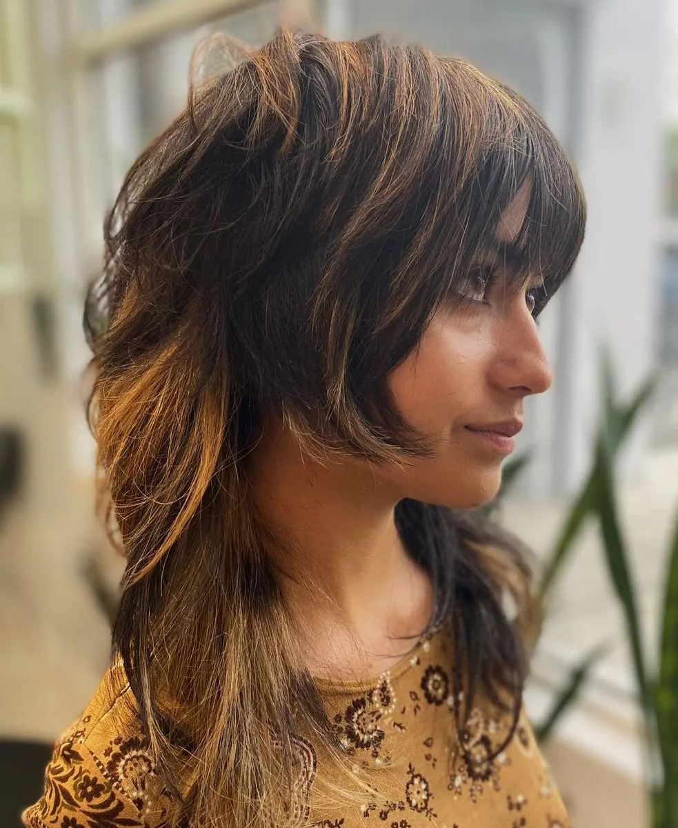 Dark Jellyfish Cut with Copper Highlights