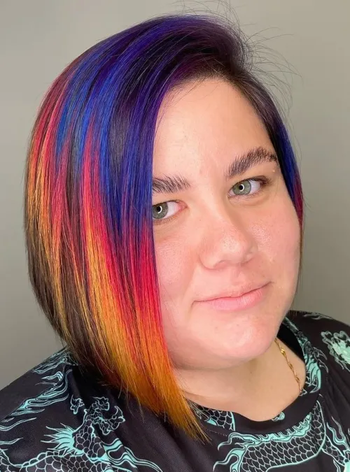 Bob Haircut for Overweight Women Round Faces