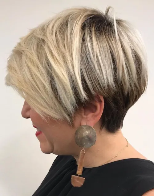 Hairstyle for Women Over 50 with Weak Chins