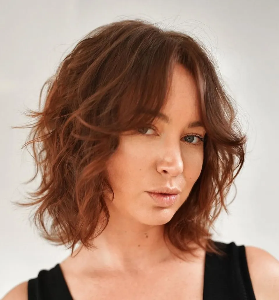 Choppy Bob for Fine Wavy Strands