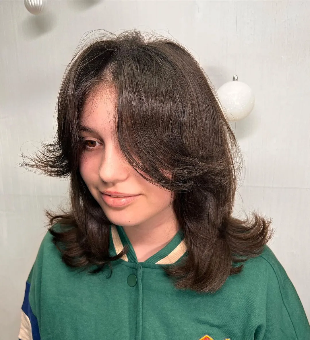 Medium Shaggy Cut with Flipped Layers