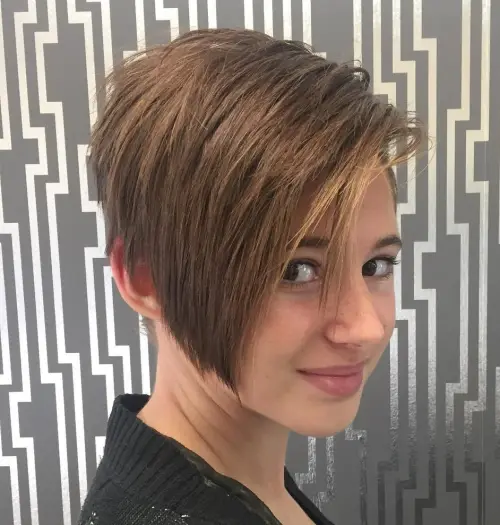 Teenage Girls Pixie Bob Haircut