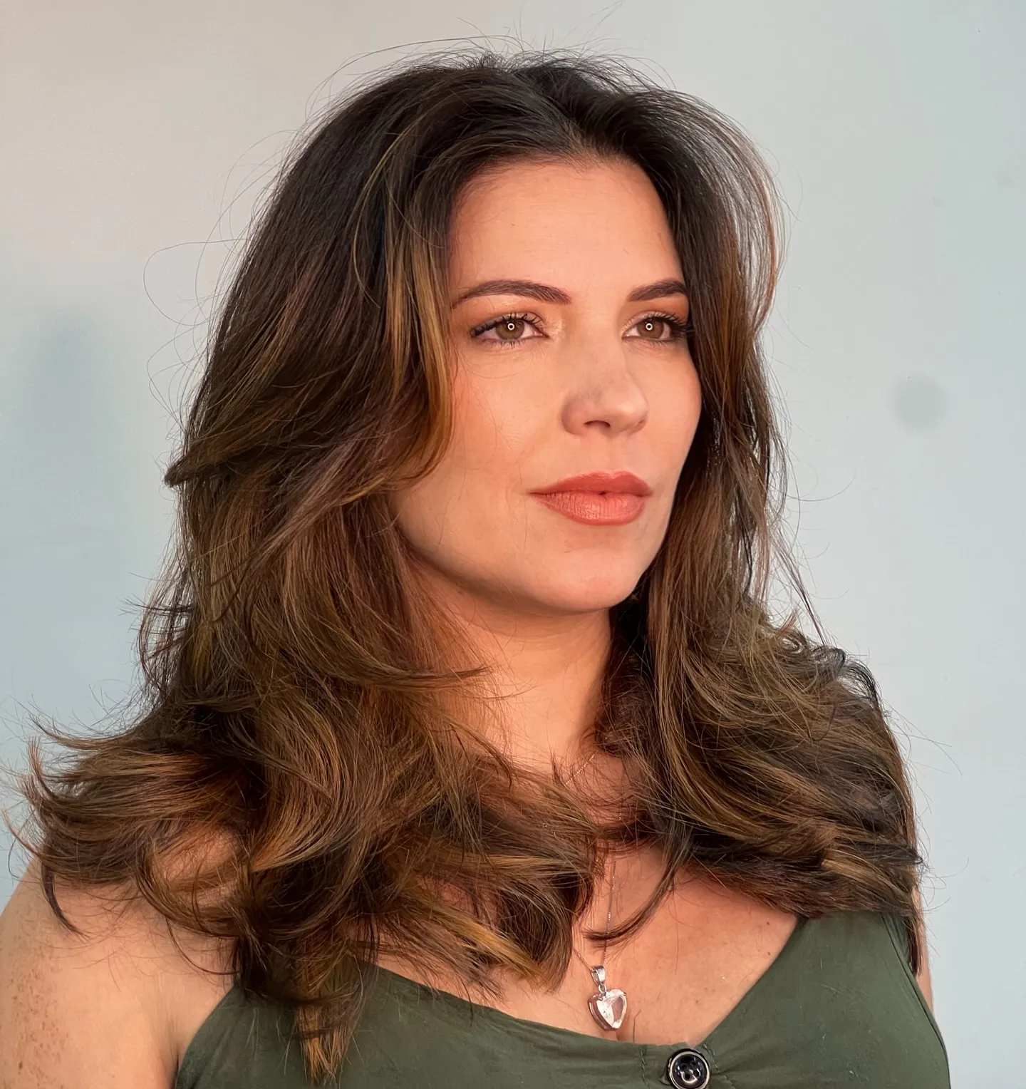 Blowout Hairstyle for High Cheekbones Female