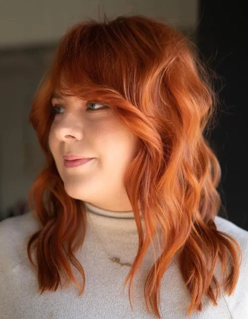 Medium Length Haircut for Overweight Women