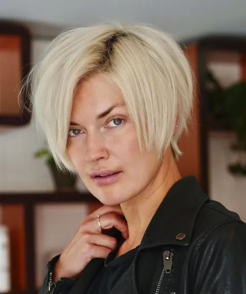 Blonde Pixie Bob with Dark Roots