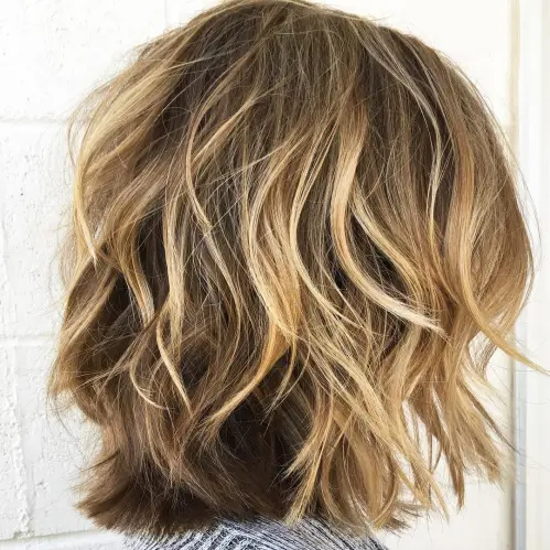 Medium Choppy Cut for Thick Curly Hair
