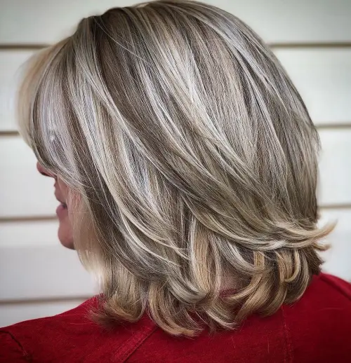 50+ Mid-Length Layered Hairstyle