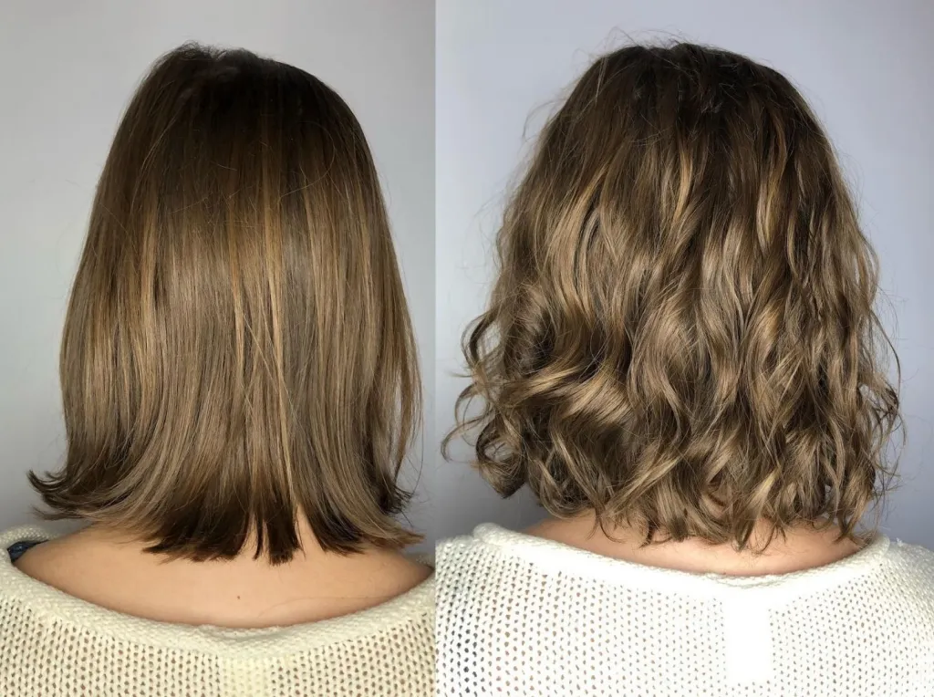 Beach Waves Perm Before and After Beach Waves Perm Before and After